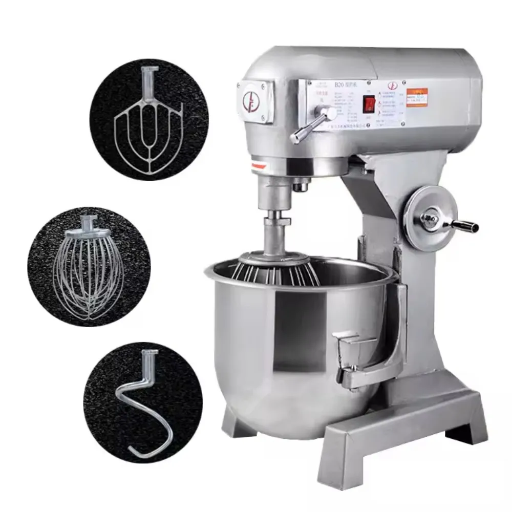 

Commercial 20L Planetary Dough Mixer - Stainless Steel, Multi-Speed, Efficient Mixing for Bakery, Restaurant,Easy Clean