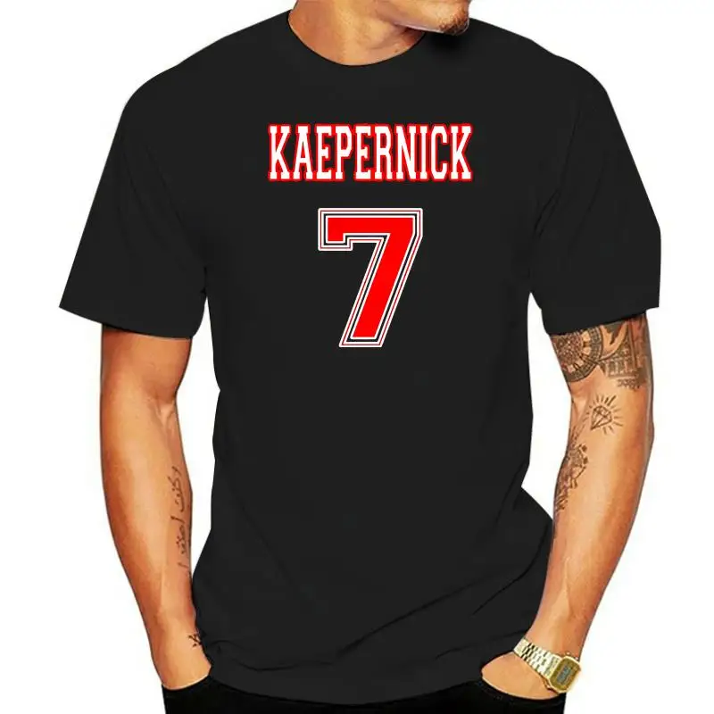 Colin Kaepernick 7 RED Men Black Navy T-Shirt We Stand Short Sleeve S-3XL