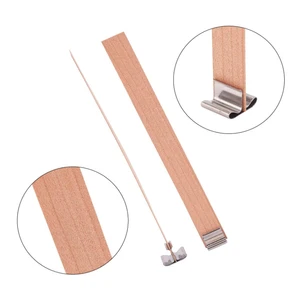 Bir Mumun Fitiline Ayarlayın, Tabandaki Tahta Klips, Mum Mumundan Vazo yapmak, Mum Yapma Malzemeleri, 30 Adet, 50 Adet Yapmak için ateşsiz bir Mumun Fitilleri Hasarlı makinenin ilk 10 satışı №10