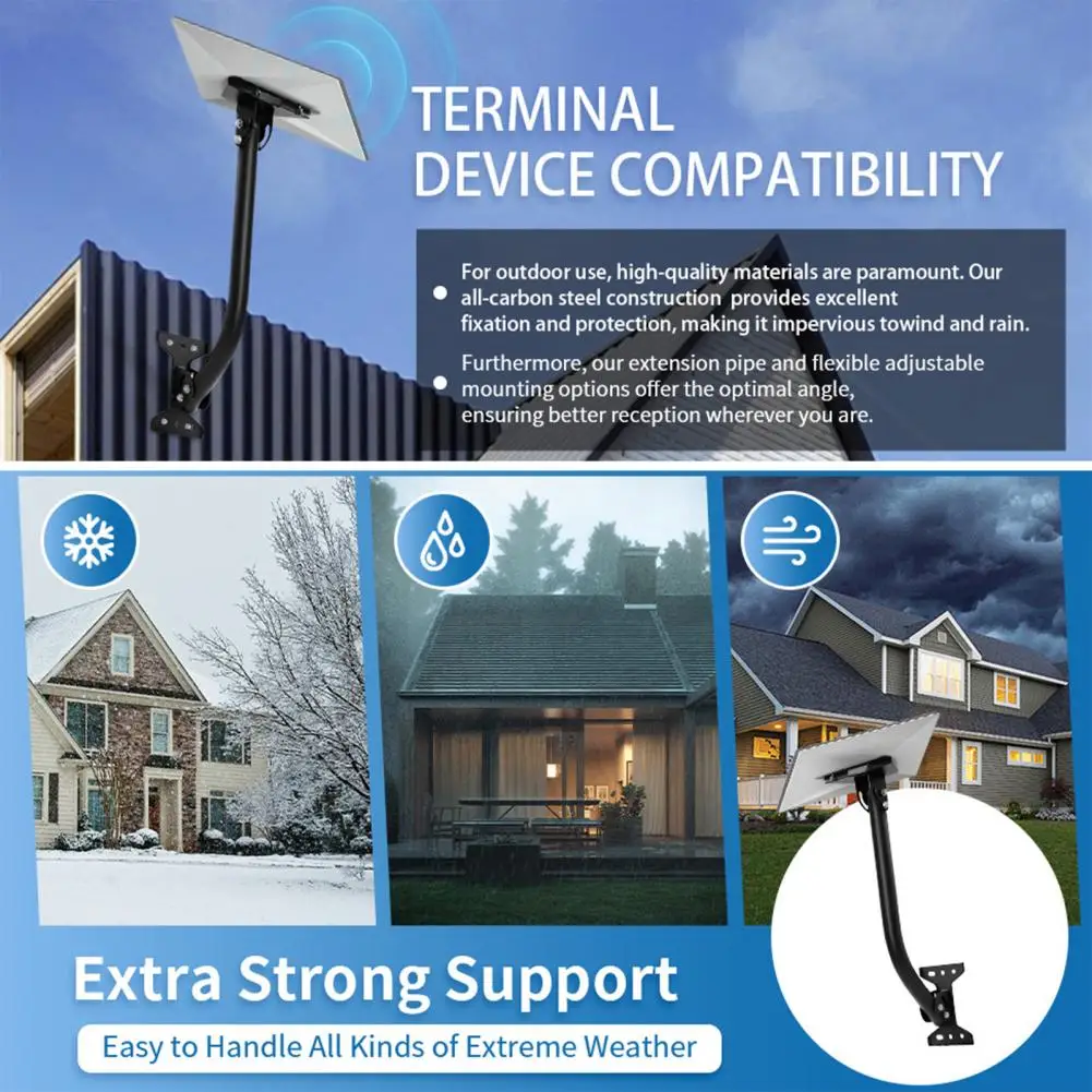 Weatherproof Solar Mount Terminal Plate Bracket for Roof Installation Weather Resistant Adjustable Angle Mount High-strength