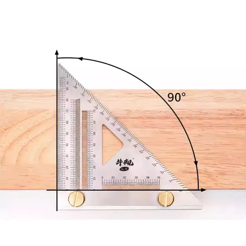 1Pc Carpenter Square 3D Multi Angle Measuring Ruler Precision Hole Positioning Marking Gauge Woodworking Scriber Triangle Ruler