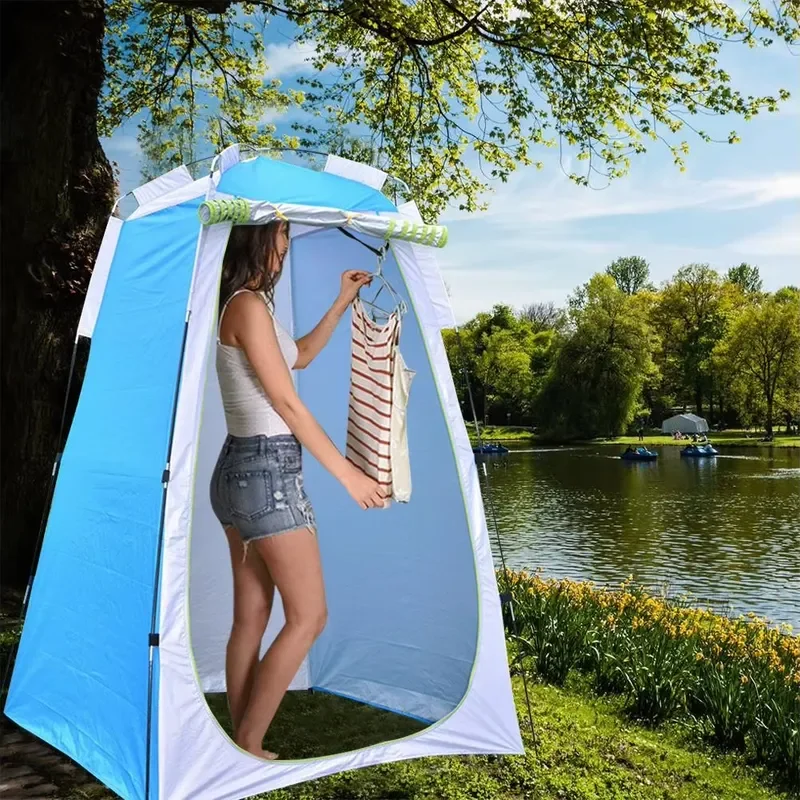 Lightweight Portable Pop Up Awning Folding Outdoor Camping Shower Toilet Tent Privacy Locker Room High Quality