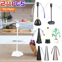 2/1pcs Outdoor Fly Repellent Fan Picnic BBQ Food Fly Fans Spinner Home Kitchen Restaurant Party Anti Mosquito Flies Fly Fan