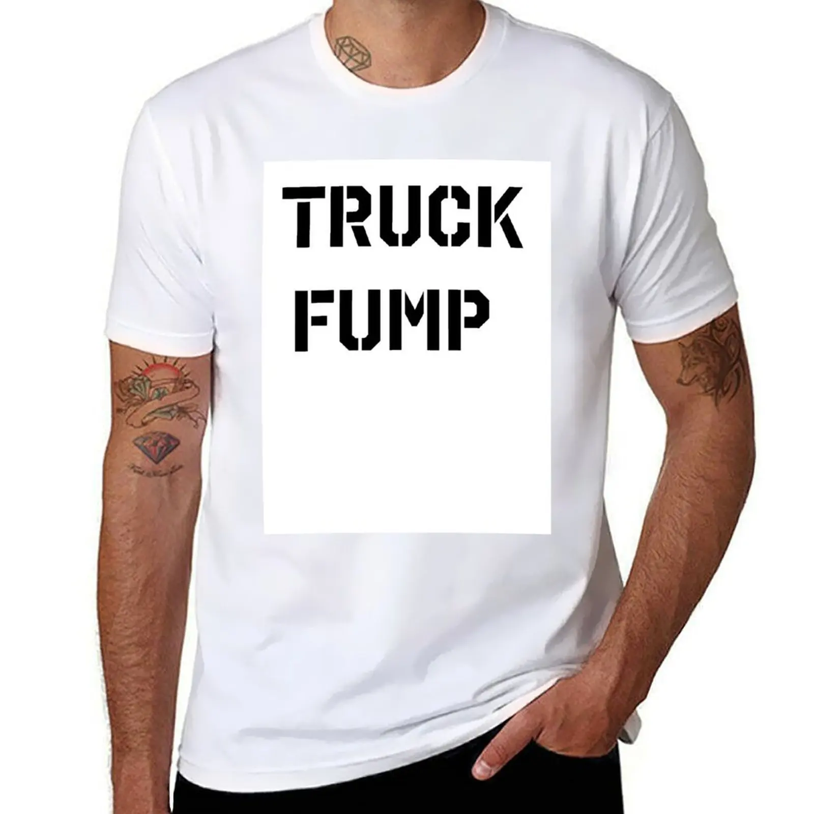 

Truck Fump T-Shirt man t shirts for men cotton t shirts high quality T-Shirt