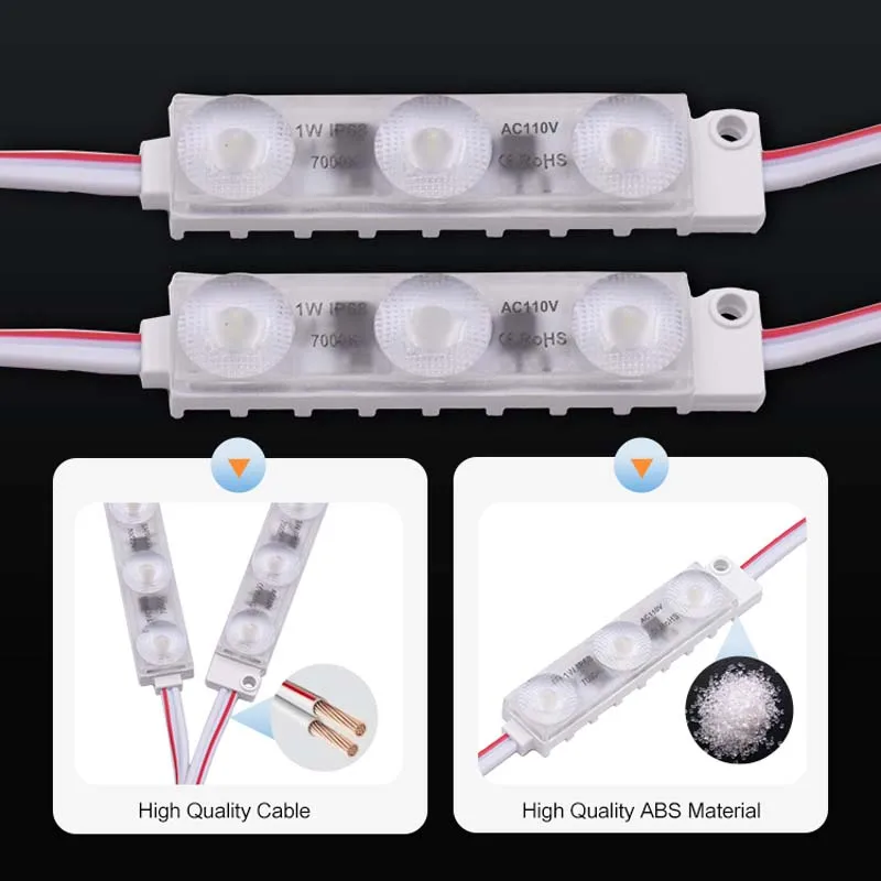 AC 110v High Power Led Module Led Injection Module 2835 Led Module For Suitable 2-10inch Depth Channel Letters Lighting Boxes