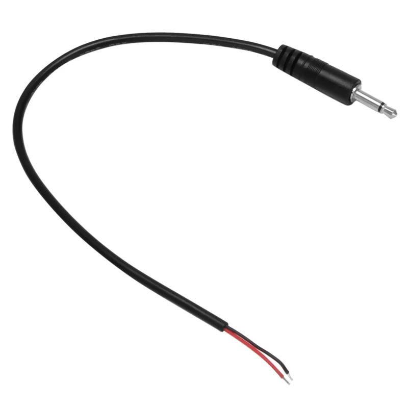 Plugue macho de substituição a14m, 30 peças para fio desencapado, extremidade aberta ts 2 polos mono 1/8 tamanhos 3.5mm, conector jack, reparo de cabo de áudio