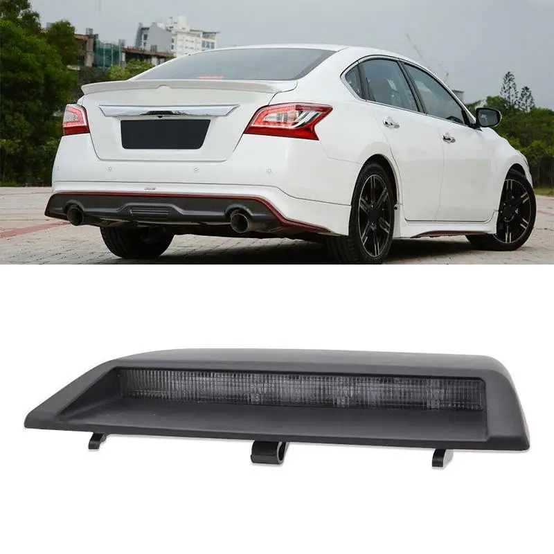 

Car Rear High Mount 3rd Brake Light Lamp LED Fit for Nissan Altima Sedan 2018 2017 2016 Black Lens