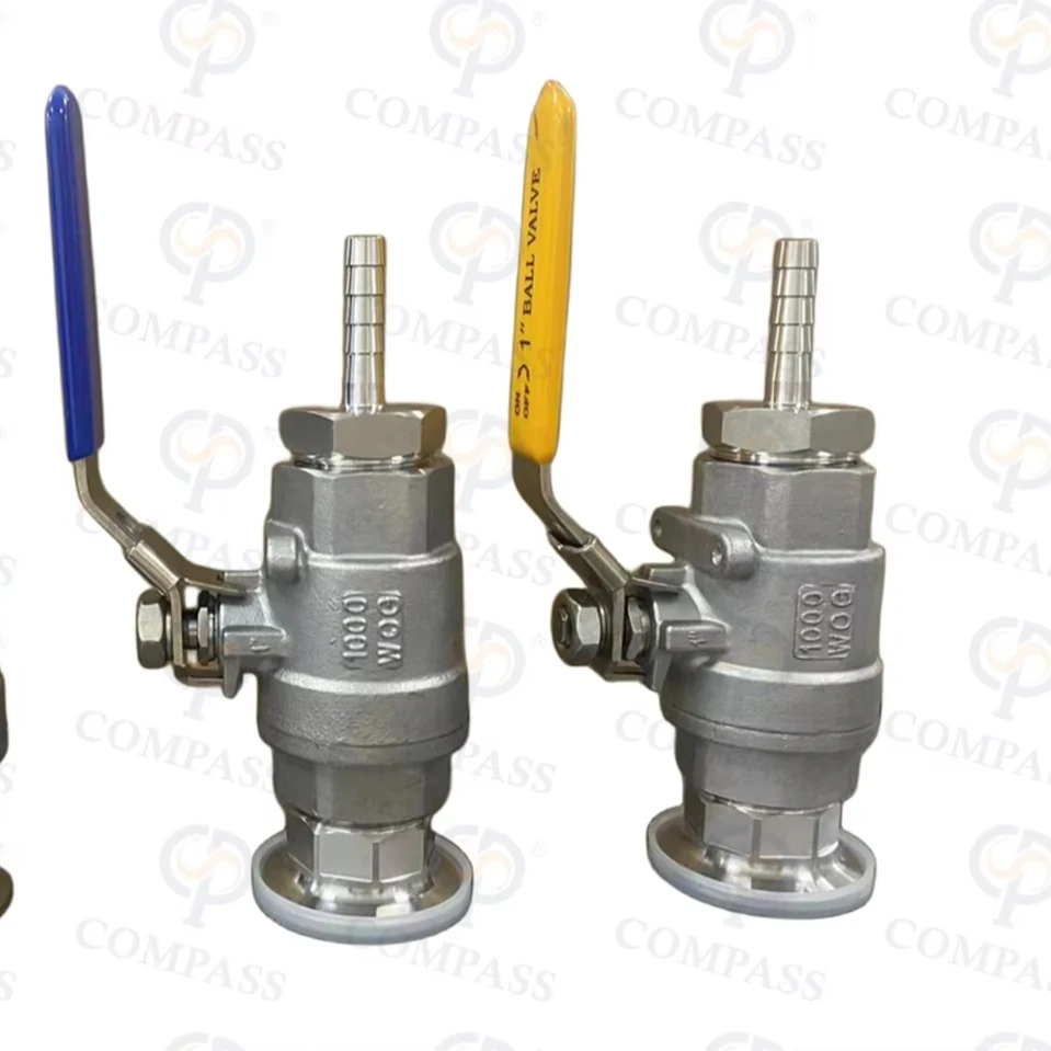 

SS304 CF8 Home Brew Kettle Ball Valve Stainless Steel Barbed Quick Disconnect Ball Valve with BSP Thread Ends