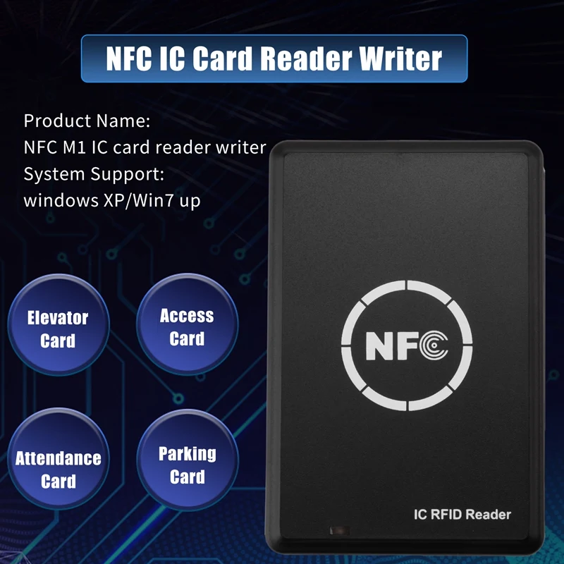 Lecteur de carte à puce RFID NDavid, copieur, duplicateur, porte-clés, programmeur crypté, USB, UID, EM4305, 13.56Mhz