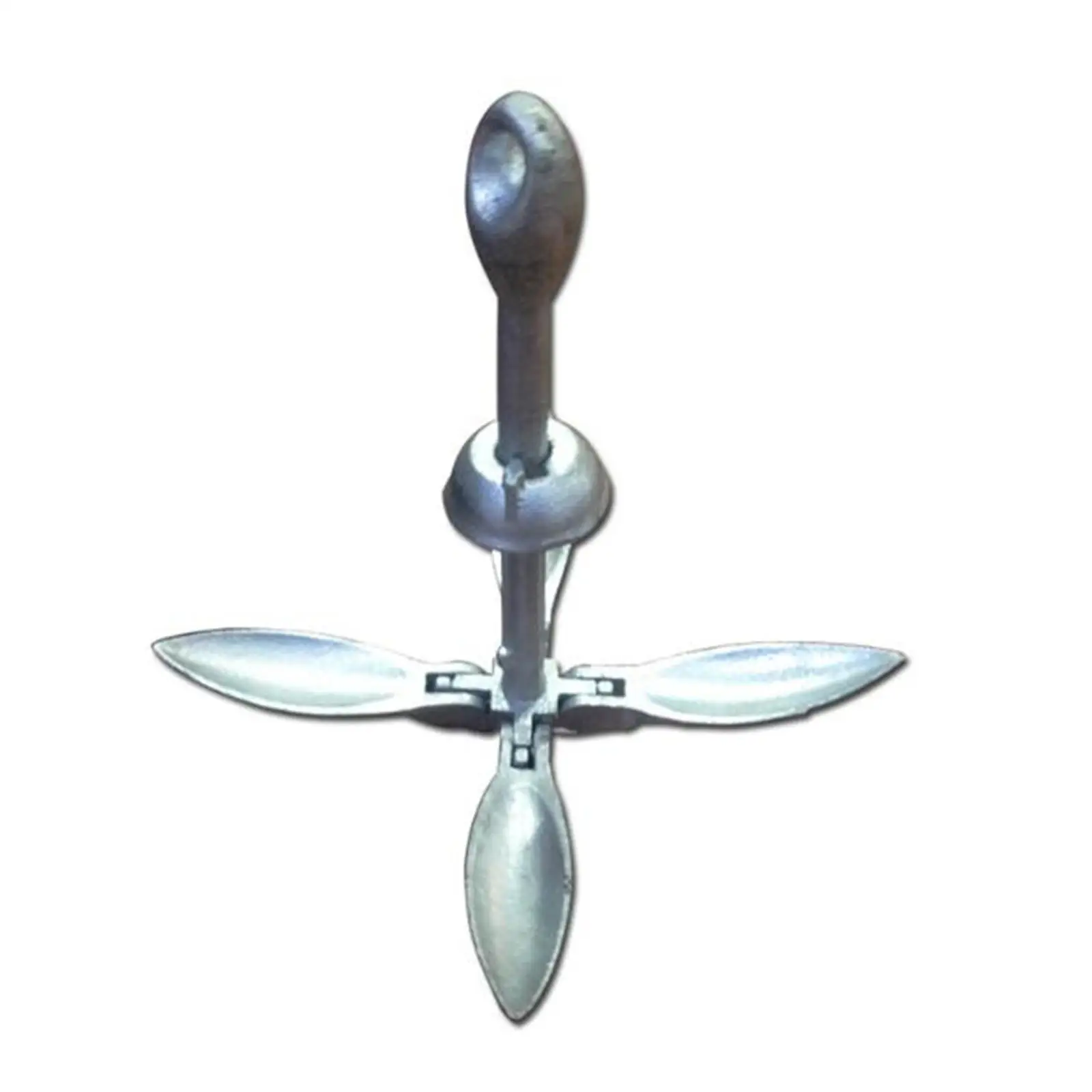 

Foldable Grapnel Boat Anchor Galvanized Sturdy Equipment Gear Carbon Steel Portable for Waterski Paddle Boards Raft