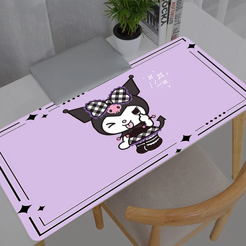 XXL Mouse Pad Durable Anime Gamer Computer Mousepad Gaming Accessories Tablet Varmilo Keyboard Sanrio Kuromi Mausepad
