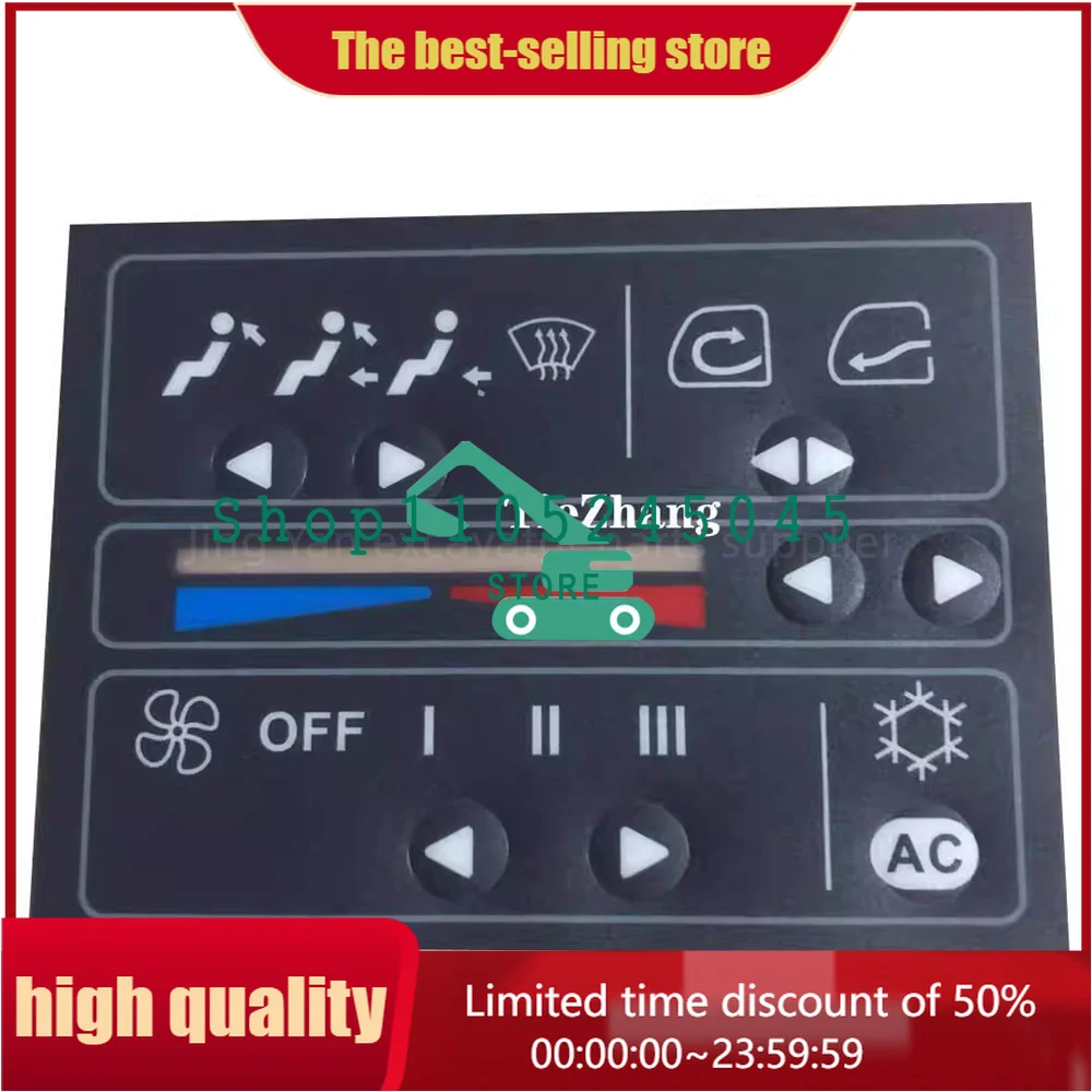 

For SK200 230 250 260 360 EC Air Conditioning Control Panel Sticker Instrument Sticker Excavator Parts