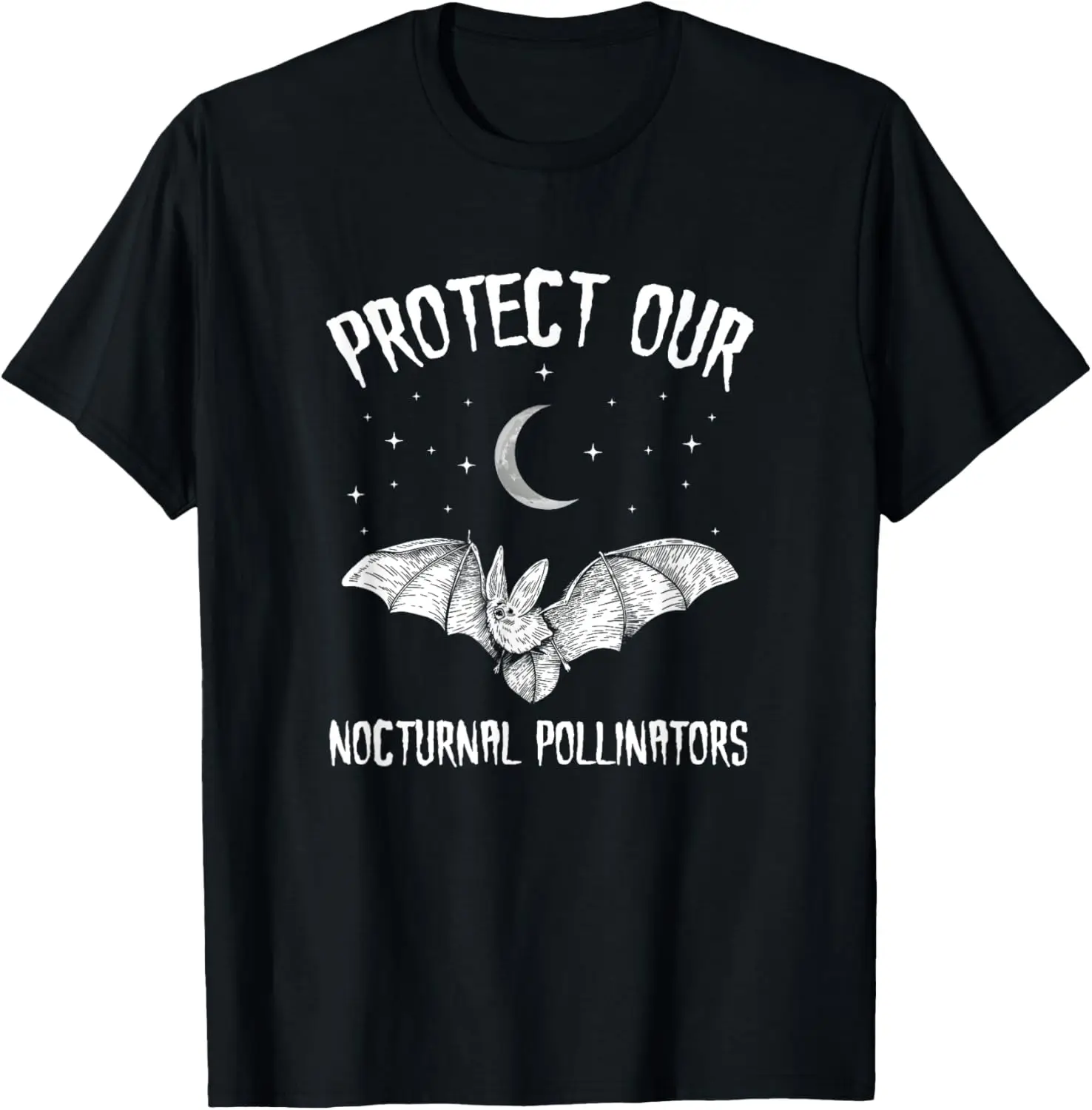 

Protect Our Nocturnal Pollinators Clothes Cool Halloween Bat T-Shirt