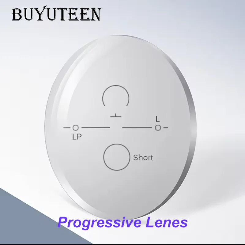

BUYUTEEN 1.56 1.61 1.67 Progressive Multifocal Lenses Bifocal Prescription Myopia Hyperopia Resistance Short Middle Far Lens