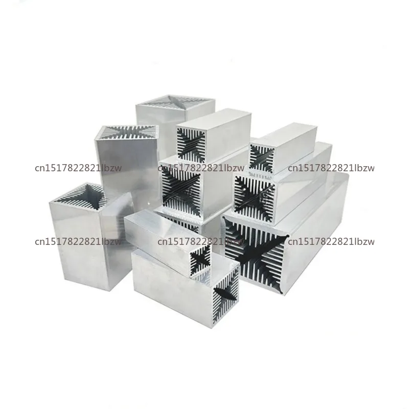 Aluminum profile high-power air-cooled heat sink Wind tunnel radiator 30 * 30 40 * 40 50 * 50 100 120 150