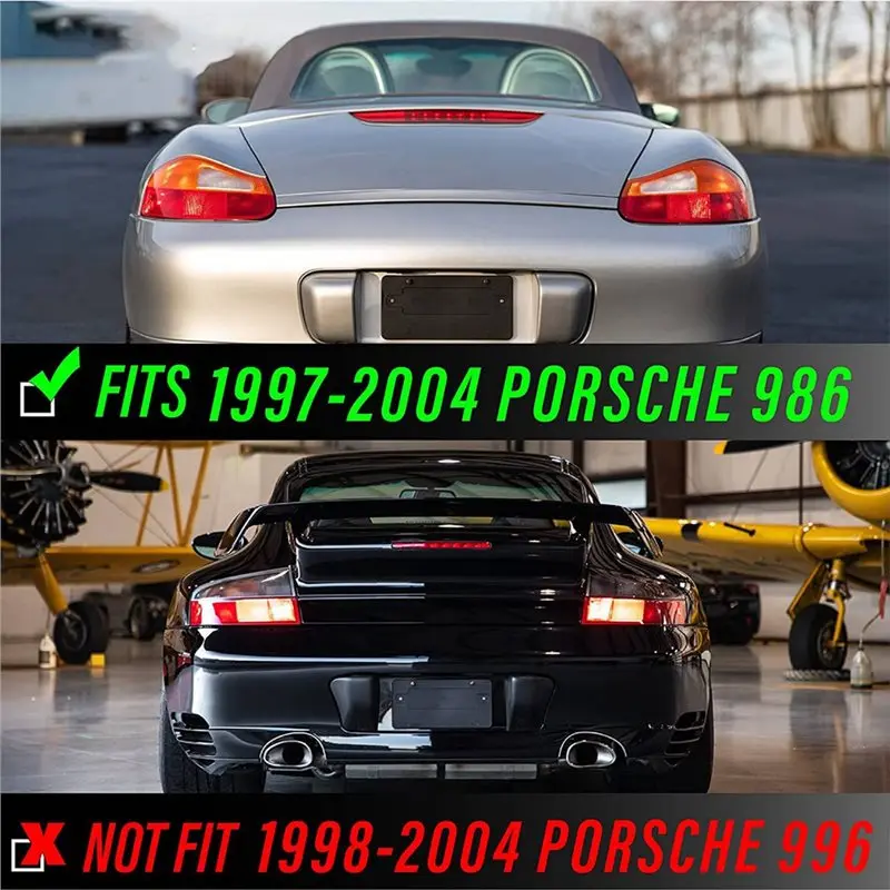 Car Third 3Rd Brake Light Led Stop Lamp 98663105000 90063101990 For Boxster Roadster 986 1997-2004
