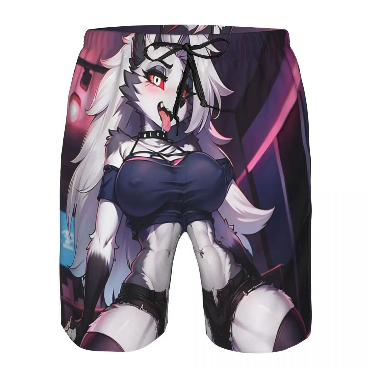 Helluva Boss Loona Trunks Beach Board Shorts Casual Quick Dry Swimming Summer Men Pants