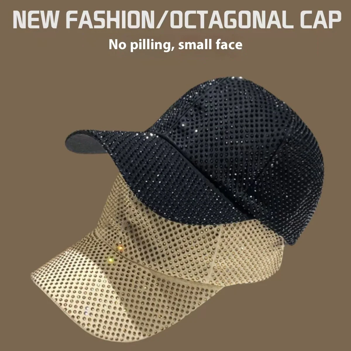 

New Rhinestone fedora Jazz Hats Cowboy Hat For Women And Men Double-sided Color Cap Red With Black diamond fedora Wholesale 2024