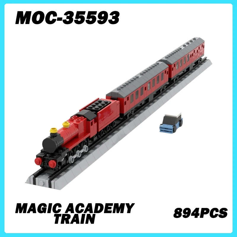 

MOC-35593 Серия поезда Волшебная академия Поезд Строительный блок Сборка Фэнтези Фильм Сцена Модель игрушки Подарочный набор НОВЫЙ DIY Мальчики 894 шт.