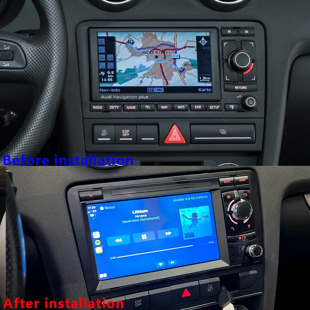 

CHSTEK Car Auto Radio For Audi A3 8P S3 RS3 2003-2013 Carplay Bluetooth WIFI Navigation 4G FM Multimedia Stereo Video Android 13