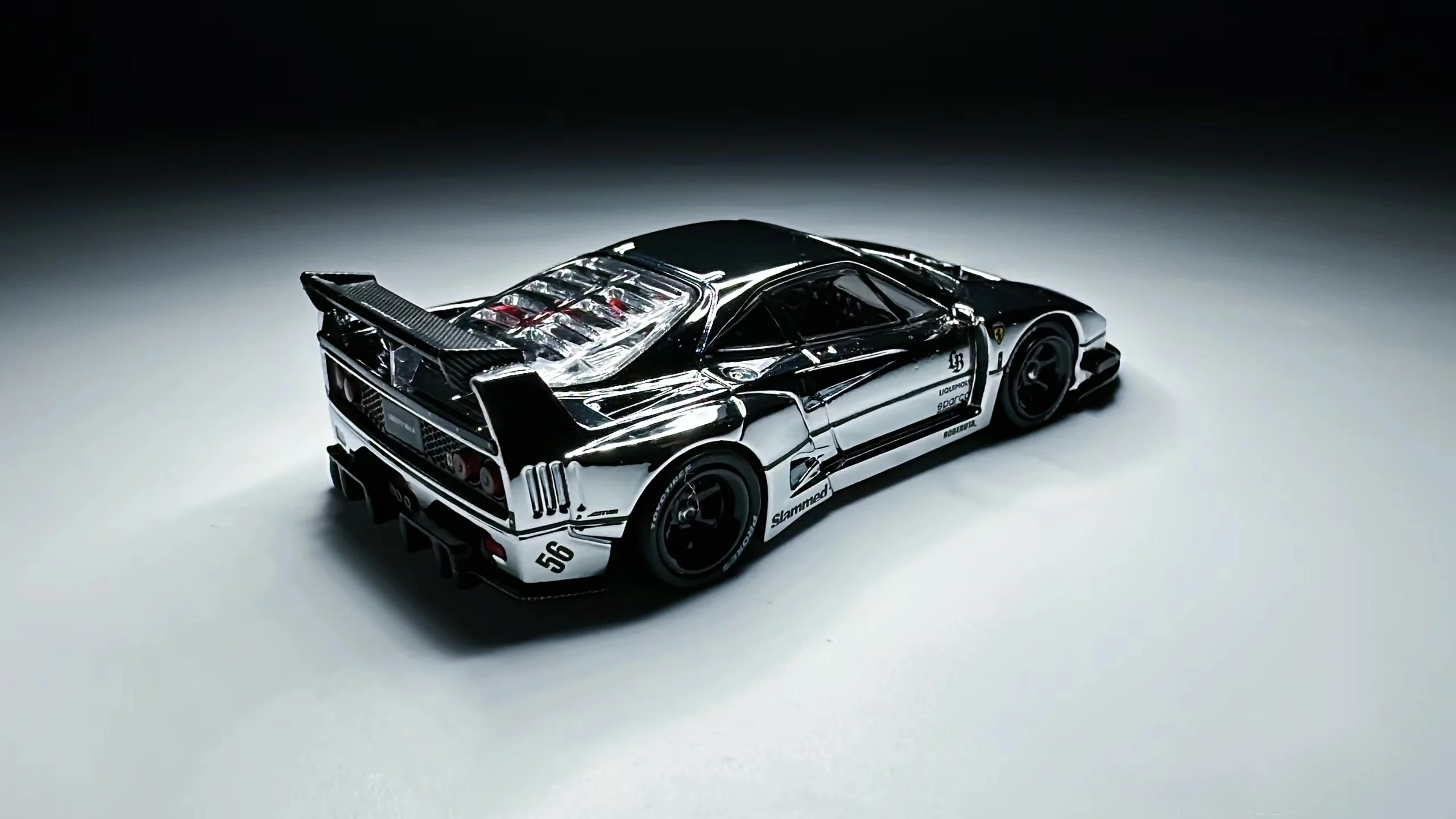 INNO 1:64 F40 BEIJING Auto Show Limit No Plastic Film Diecast Model Car