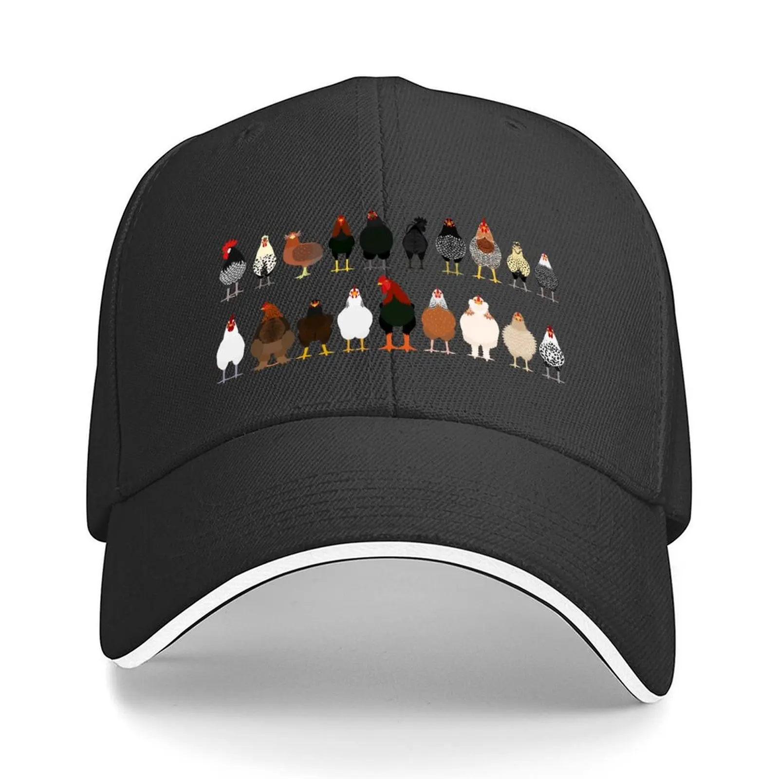 

Chicken Breeds Baseball Cap beach hat Luxury Brand sun hat Cosplay Hats Woman Men's