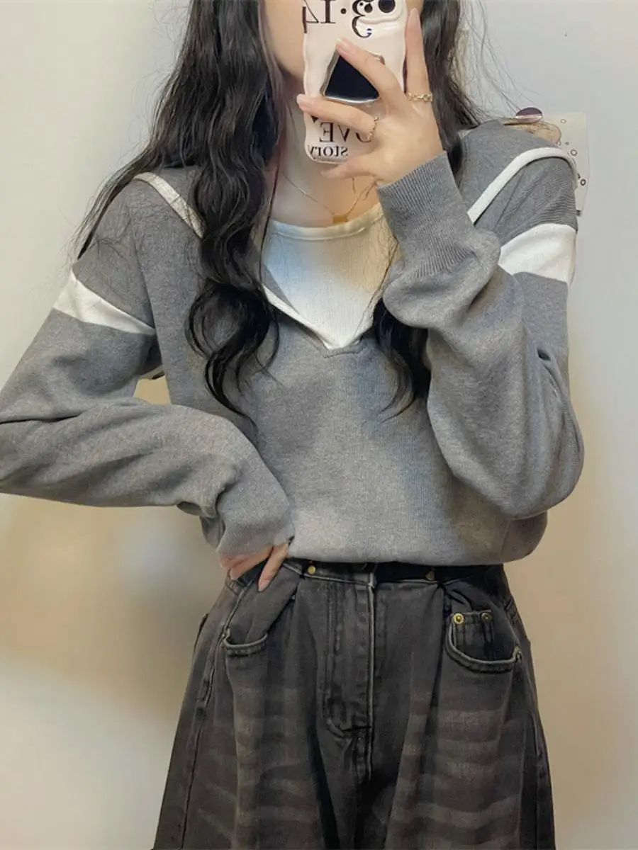 

Fall Women's Long Sve Knitted Hat T-irt Inner Wear Base irt Faionable Single Piece Pure Color Other 00% Material