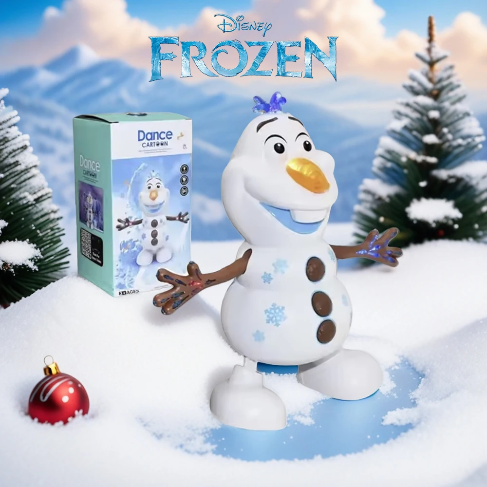 Disney Olaf Frozen Doll Action Figure Dance Doll Olaf Electric Toy Children's Gift