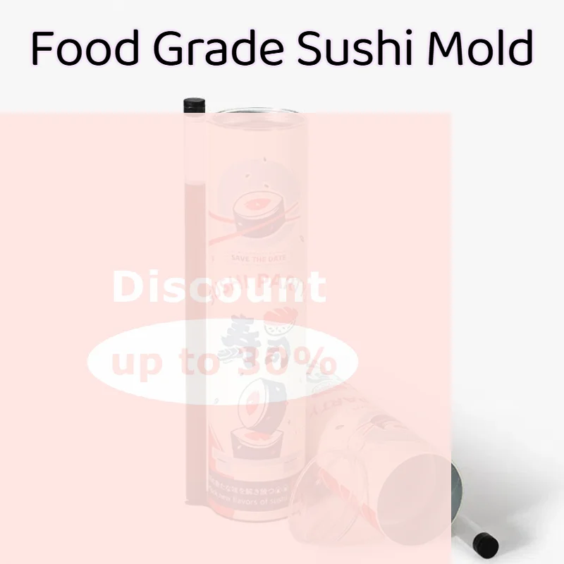 [1/4/10Pcs Push Up Paper Bucket Package Box Japanese Style Round Sushi Push Box Mold With Sauce Straw Cone]