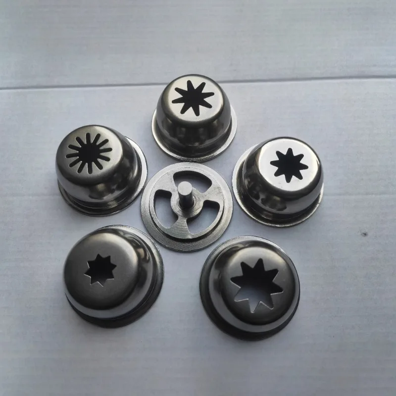 5Pcs 304 Stainless Steel Sausage Stuffer Nozzle Set Kitchen Attachments