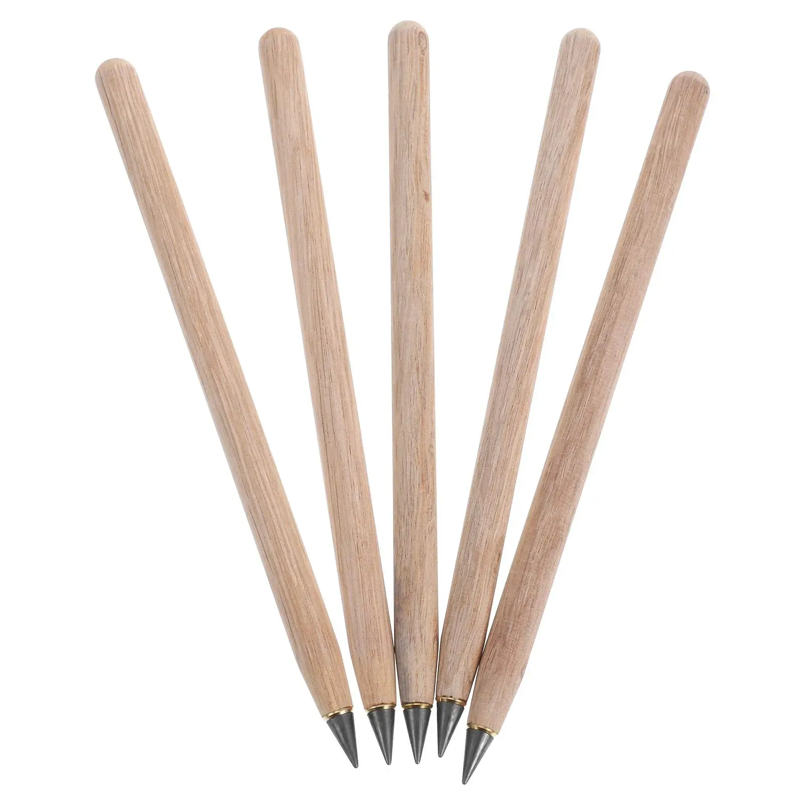 

5pcs Erasable Inkless Pencils Eternal Wood Sketch Professional Students Graphite Reusable Non Sharpening Children