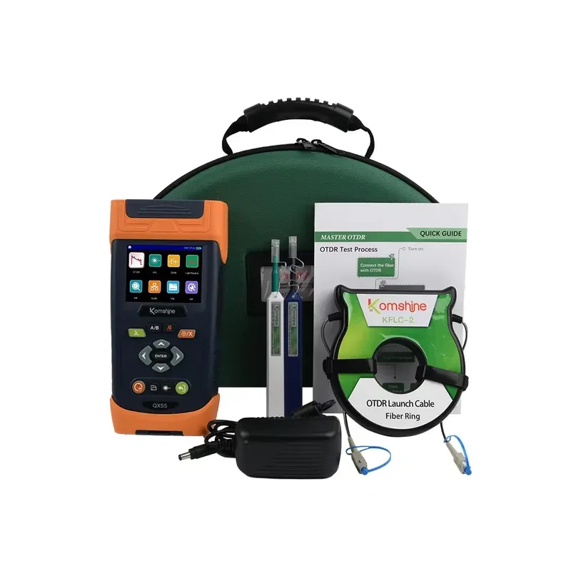 Handheld QX55 Optic Time Domain Reflectometer Otdr Active Fiber Tester Fiber Fault Detector 1310/1550/1625nm with OPM VFL