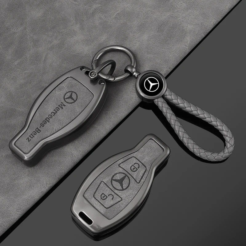 Zinc Alloy Car Remote Key Case Full Cover For Mercedes Benz A B C E R Class GLS GLA GLK GLC CLS CLA AMG W204 W205 W212 W463 W176