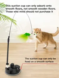 1pcs  Cat Interactive Toy Simulate Bird Interactive Sucker Feather Bell Funny Cat Toys
