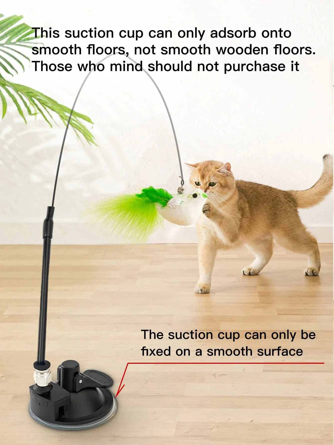 1pcs  Cat Interactive Toy Simulate Bird Interactive Sucker Feather Bell Funny Cat Toys
