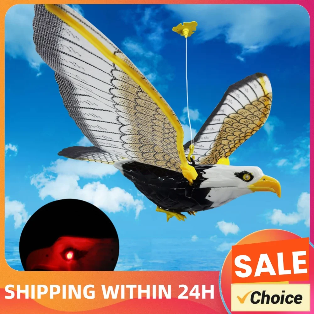 Bird Scarer Hanging Eagle Luminous Bird Hanging Eagle Fake Eagle To Scare Birds Away Outdoor Falcon Decor Garden Decor