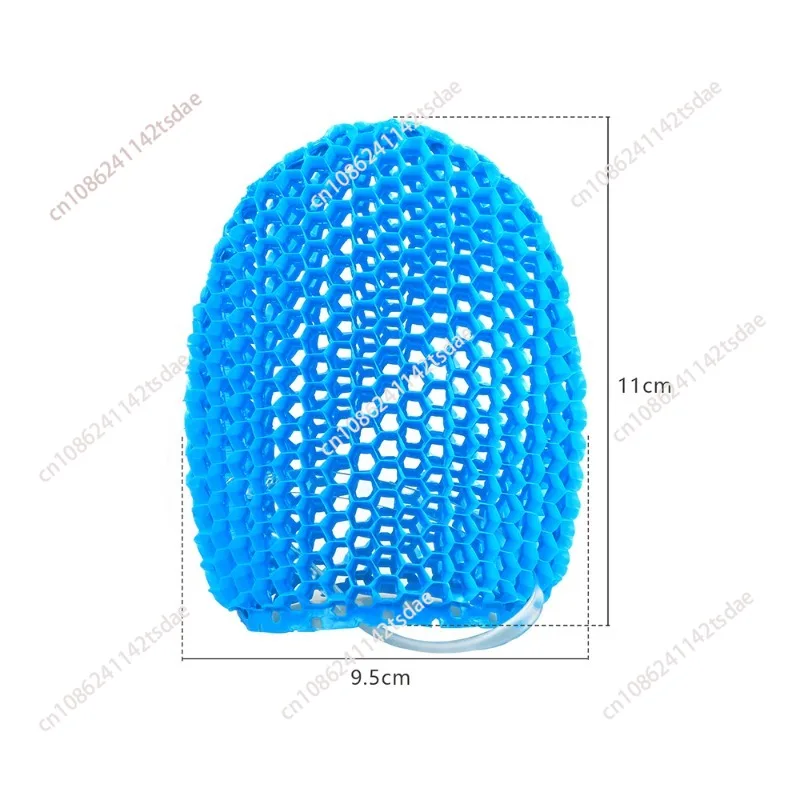 Outdoor TPU honeycomb cleaning bath gloves, exfoliating bath, bath rubbing, back towel, makeup remover finger cover