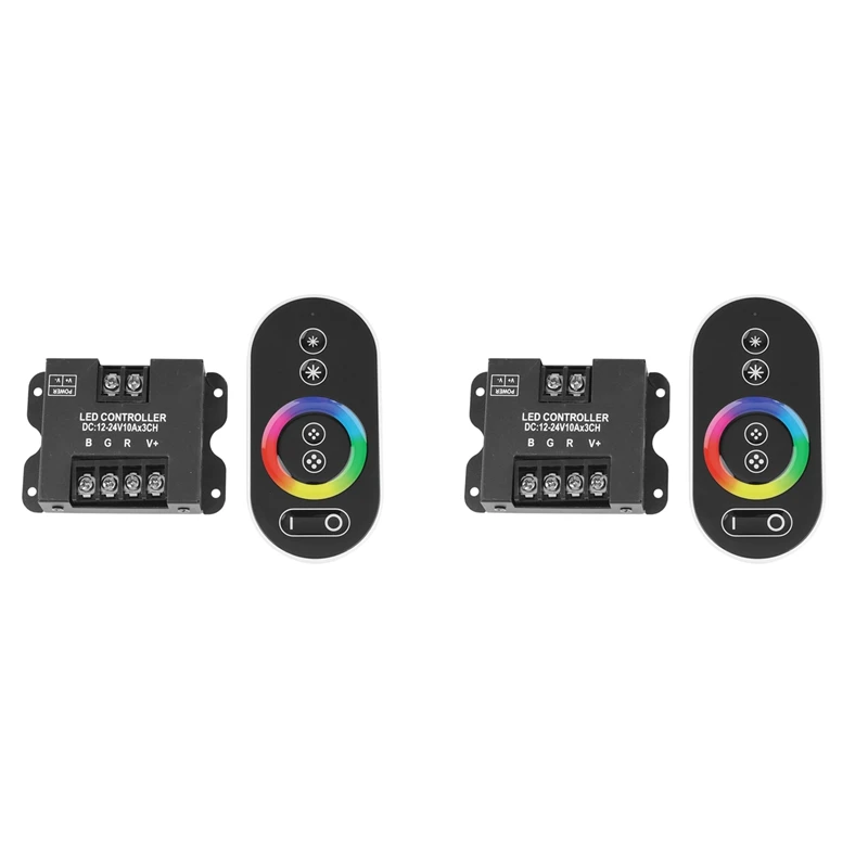 

2X 30A Contact RGB RF Remote Control DC 12V 24V 3Channelx10a 360W/720W Controller For LED Strip Light SMD 5050