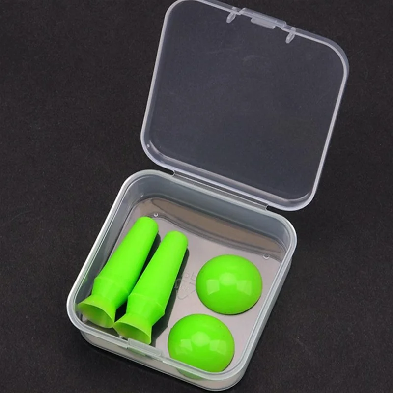 A84E-Silicone Eyeball Protective Cover Eyelid Pad Embedded Wire Double Prosthetic Eye Piece Suction Cup Green