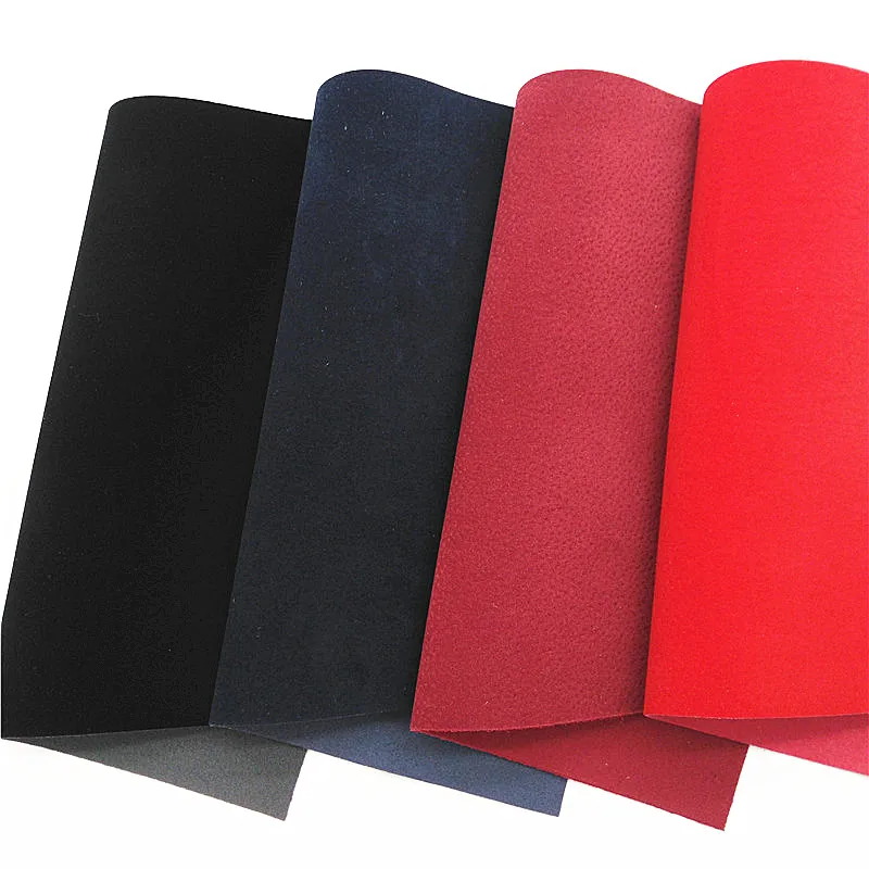 Thick Suede Synthetic Leather Sheets Color Matching Backing Faux Leather Fabric Sheets For Bows Bags Earrings DIY 21x29CM Q1512