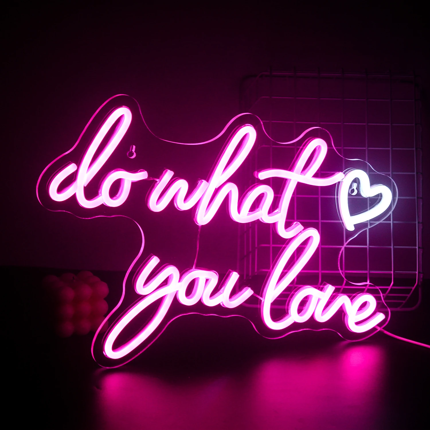 

LED Neon Light Do What You Love Neon Sign Night Light Wedding Birthday Shop Bar Bachelorette Party Home Room Wall Decot Light