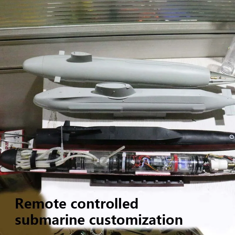 1/144 RC Remote Control Submarine Submarine Model Kit Static Modification Custom Sealed Cabin Model Ship Model