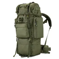 Backpack 100L Outdoor Mountaineering Bag, Men and Women Travel Bag, Large Capacity Tactical Mountain Rucksack