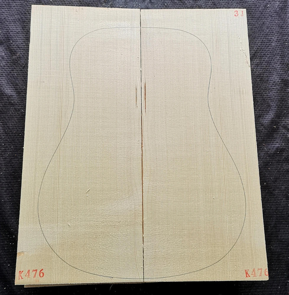 3High Grade Alps Spruce Solid Wood Guitar Top Board Tone Wood Guitar Panel Handmade Guitars Making Material 4.5*215*550mm