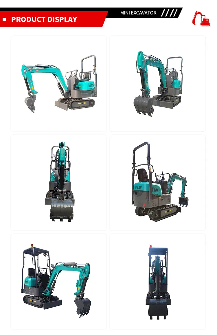 Nicosail 1,2-Tonnen-Minibagger 1200kg Kleiner Bagger Kompaktbagger für Landwirtschaft, Gartenbau und Kommunalbau Maßgefertigt ab Werk – Detail 5