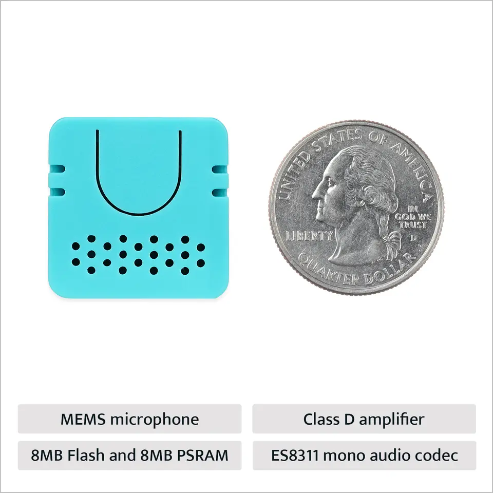 M5Stack Official ATOM VoiceS3R Smart Speaker Dev Kit For Home Assistant Voice Control Programmable IoT Interaction Controller - 4