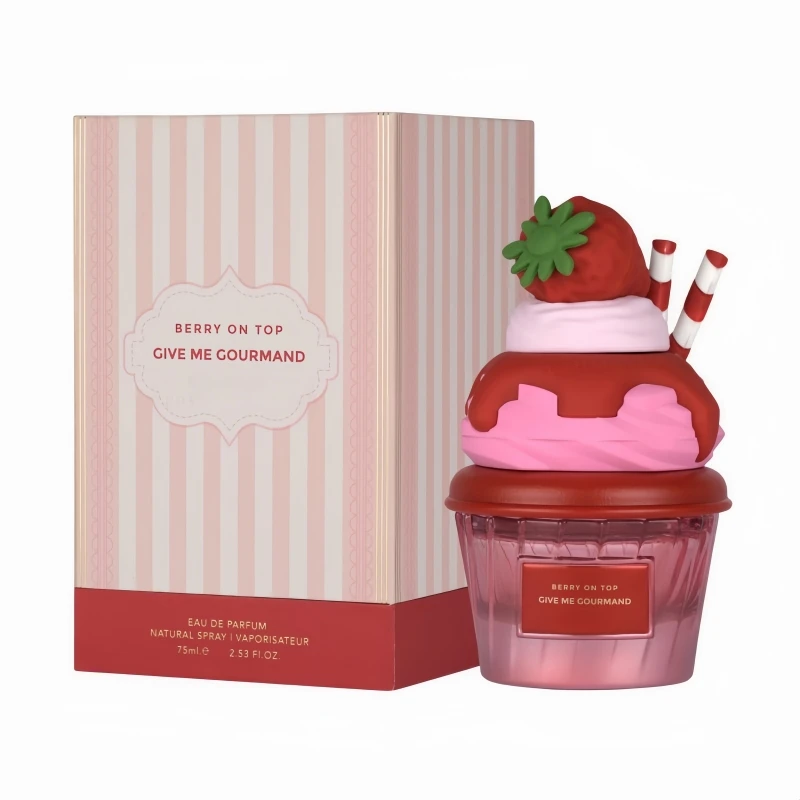 Berry On Top Eau de Parfum, Give Me Gourmand Collection, Fruity Berry & Vanilla Cream Scent, Spray Form, 75ml