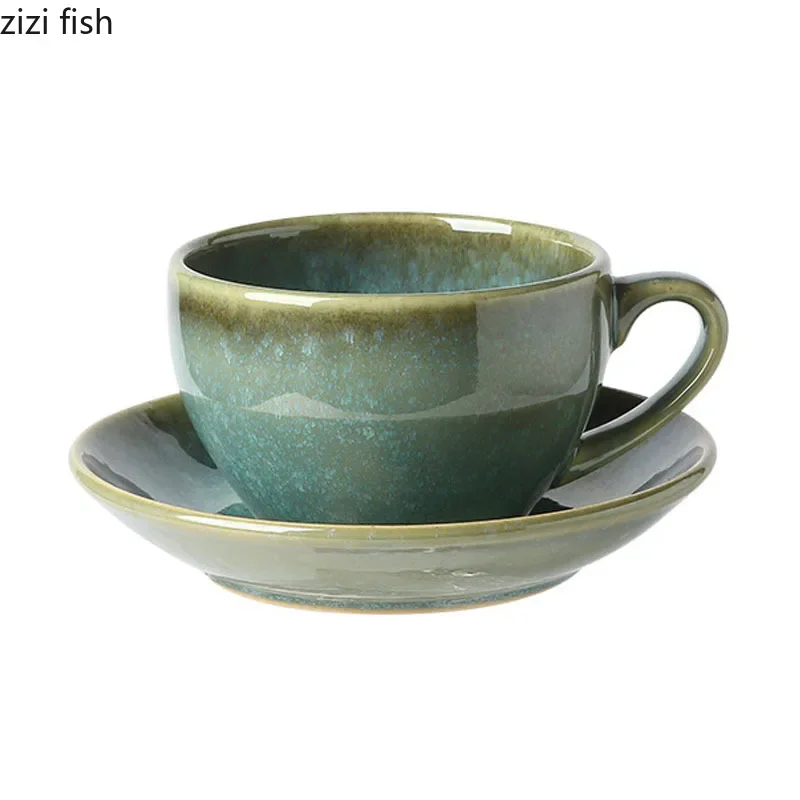 Killn Changes Ceramic Mug Dish Set Vintage Latte Cup Coffee Cup Milk Cup Creative Water Cups Tea Cups Home Drink Utensils