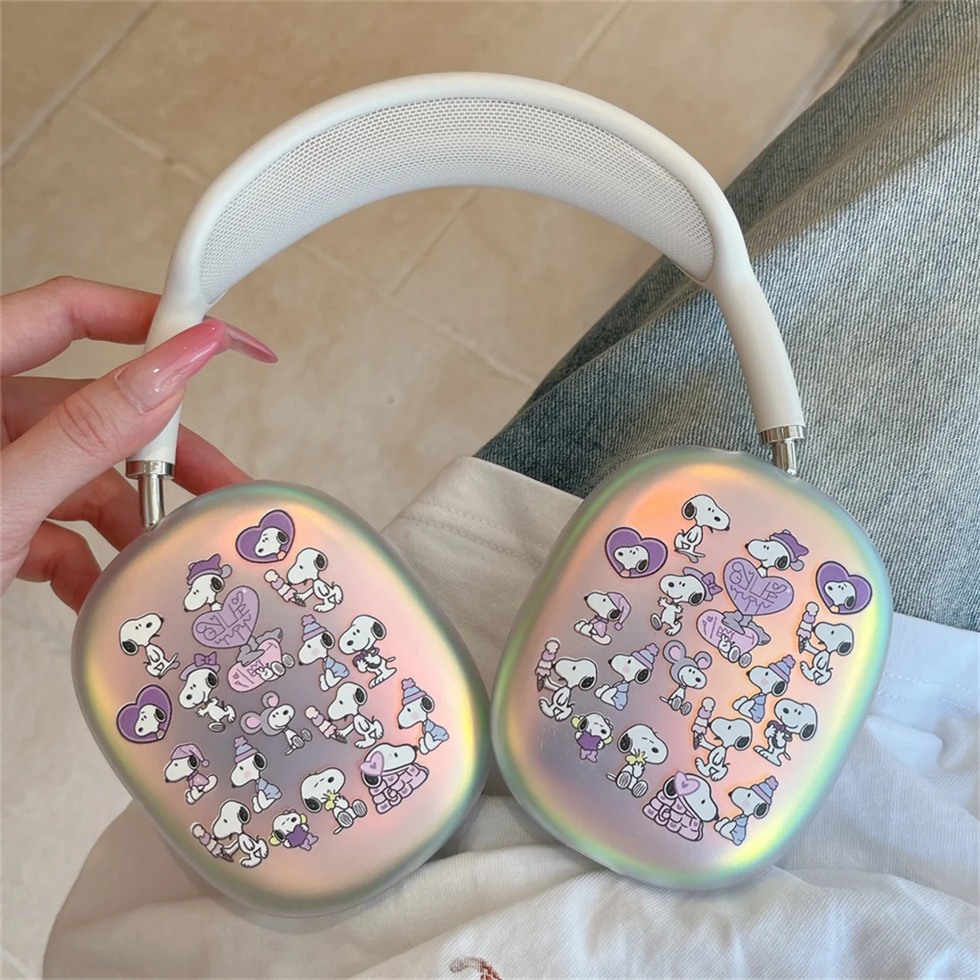 

Fashion Cartoon Snoopy Headphone case Protective Cover for Apple Airpods Max Cute Earphone case Airpods Max Kawaii Cover