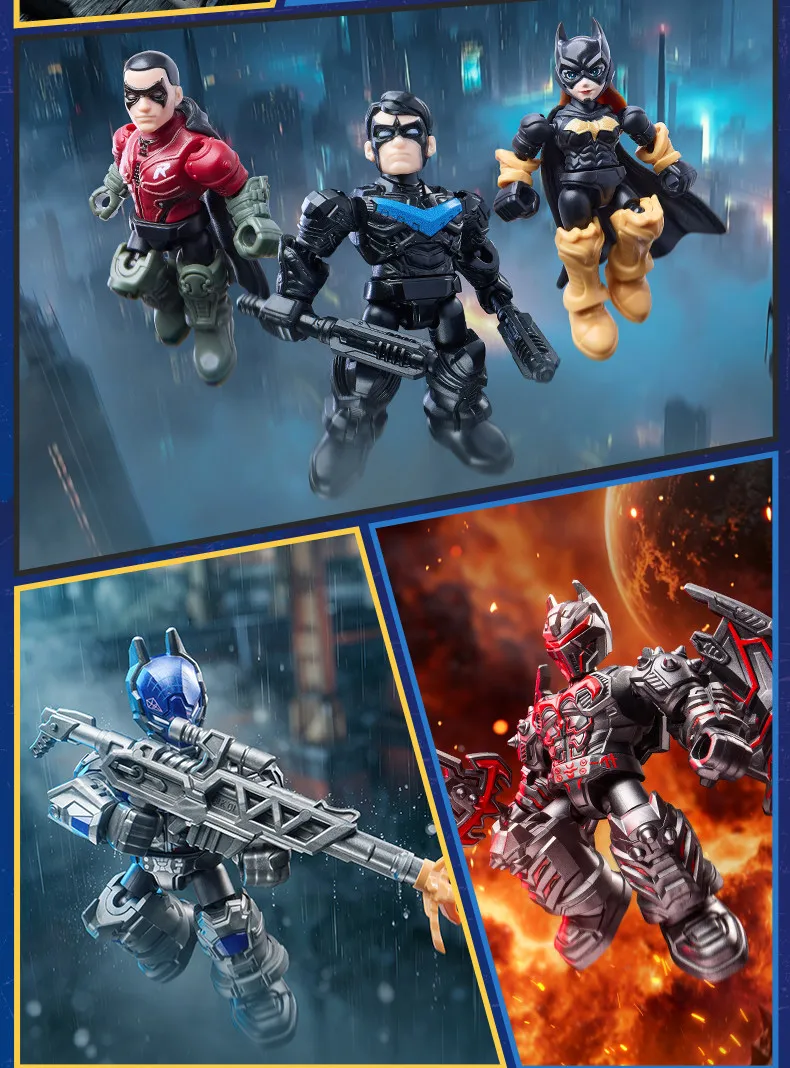 Blokees DC Blind Box Batman Arkham Knight Catwoman Mr.Freeze Clayface Zusammengebaute Bausteine Actionfigur Sammler-Spielzeug – Detail 14